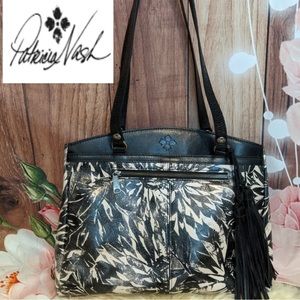 Patricia Nash Leather Sunflower Poppy Tote Women's Handbag